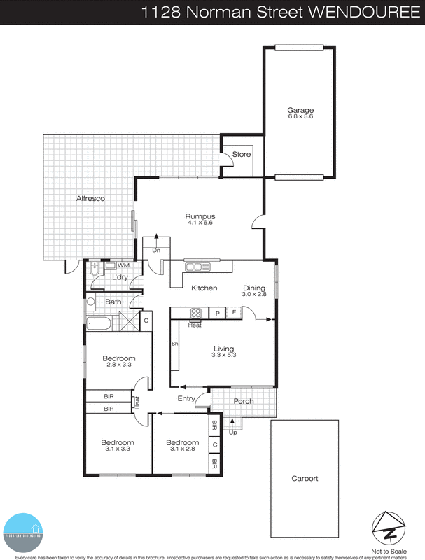 1128 Norman Street, Wendouree VIC 3355 - Floorplan