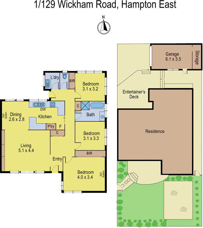1/129 Wickham Road, Hampton East VIC 3188 - Floorplan