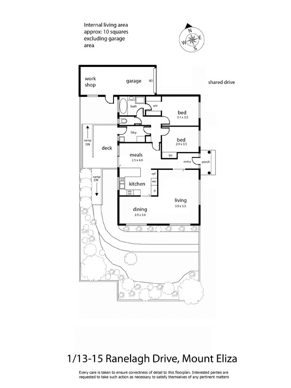 1/13-15 Ranelagh Drive, MOUNT ELIZA VIC 3930 - Floorplan