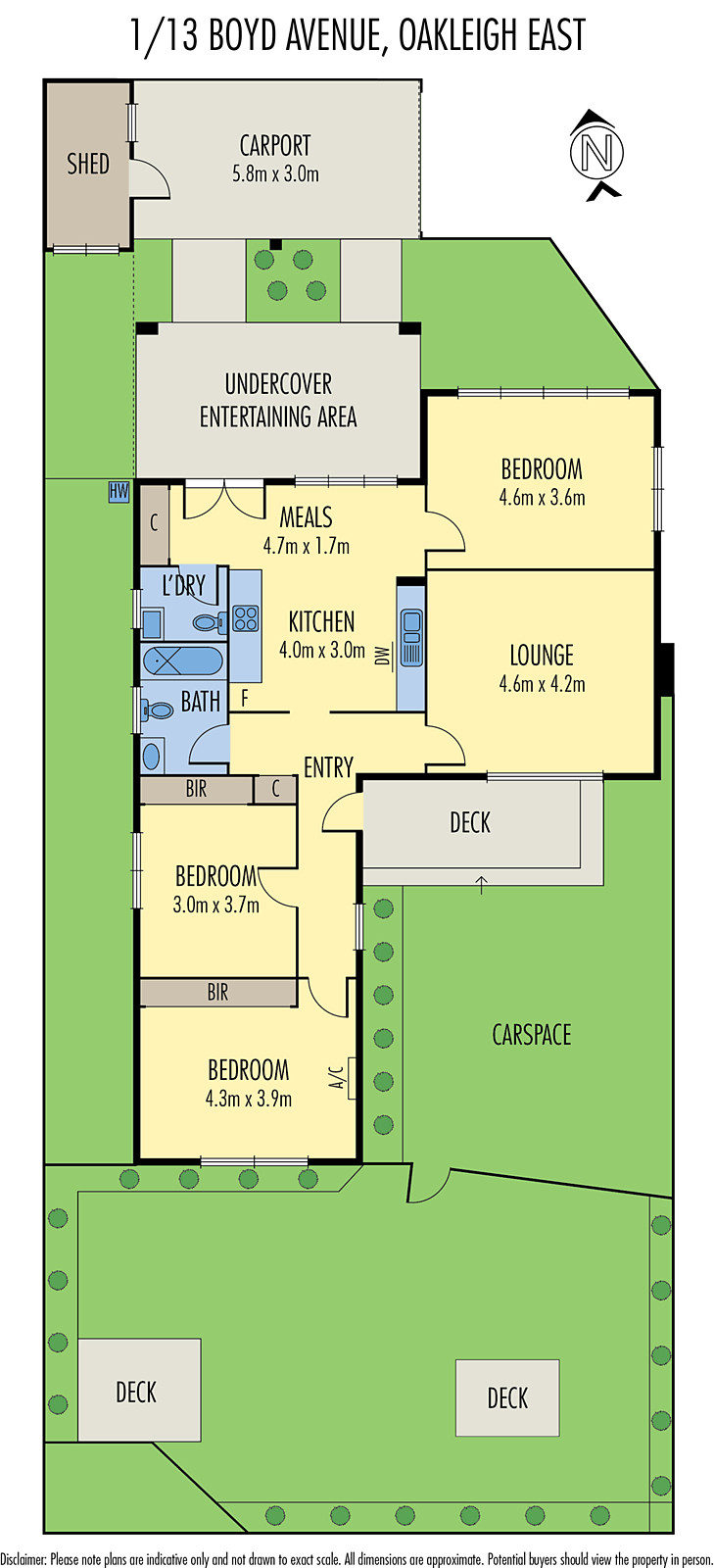1/13 Boyd Avenue, Oakleigh East VIC 3166 - Floorplan