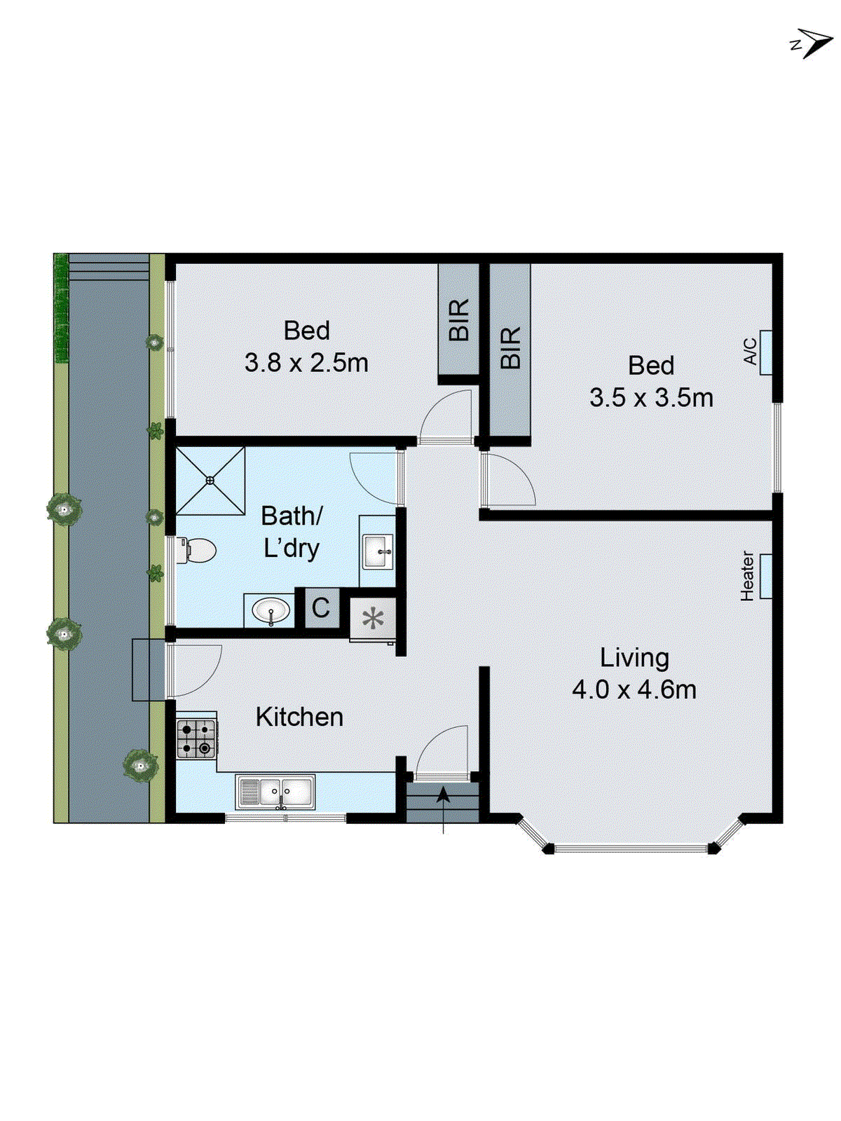 1/13 Burns Avenue, Clayton South VIC 3169 - Floorplan