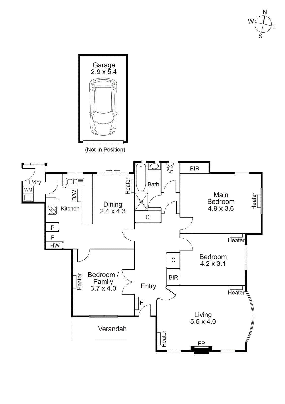 1/13 Denham Place, Toorak VIC 3142 - Floorplan