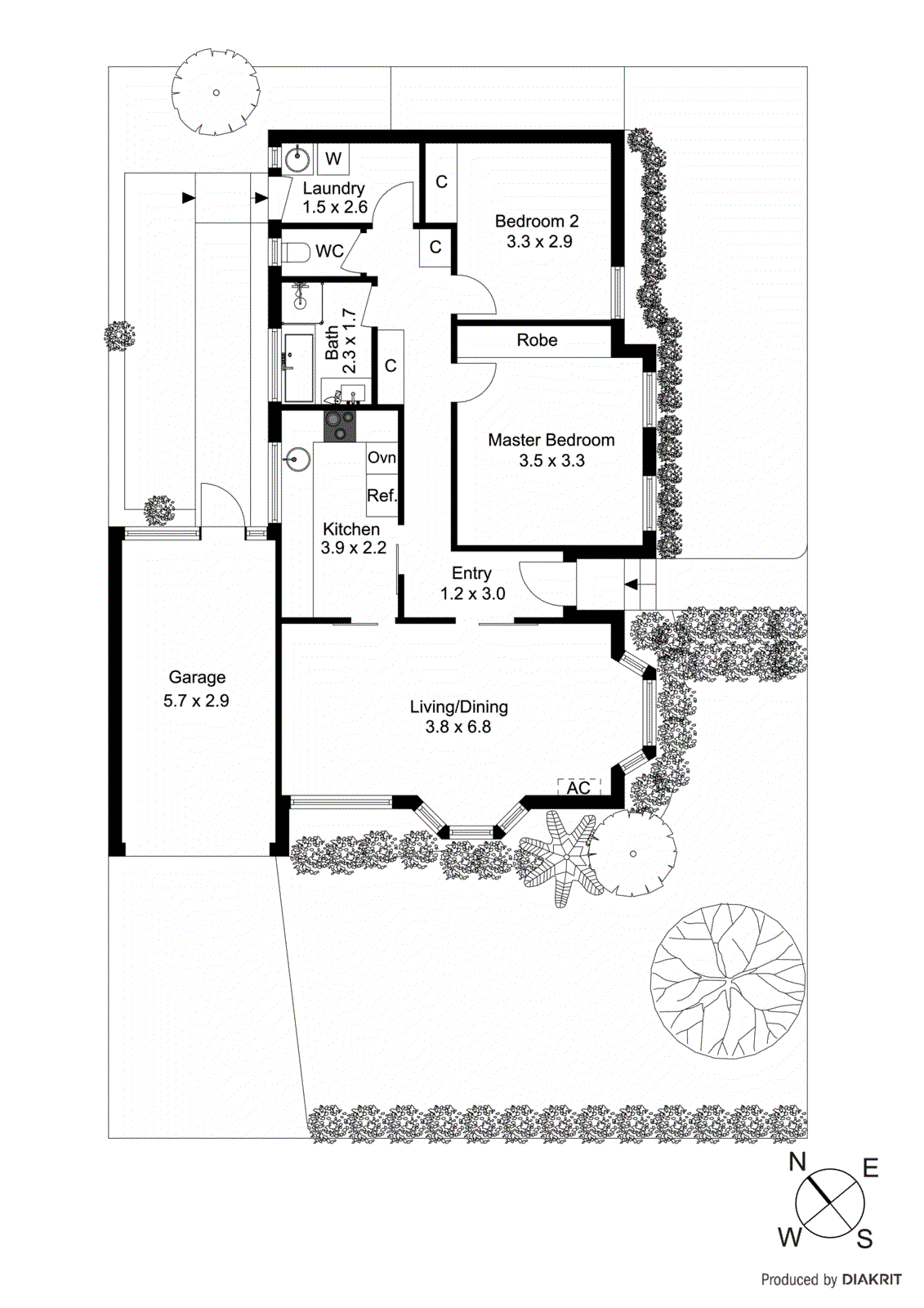 1/13 Fewster Road, Hampton VIC 3188 - Floorplan