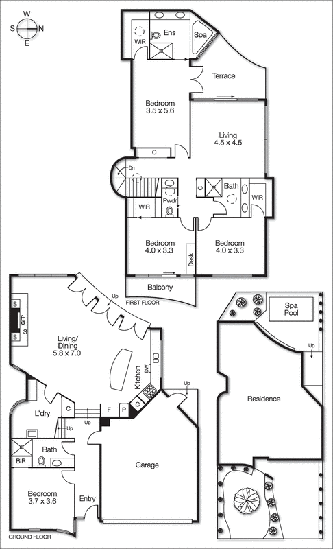 1/13 Glencairn Avenue, Brighton East VIC 3187 - Floorplan