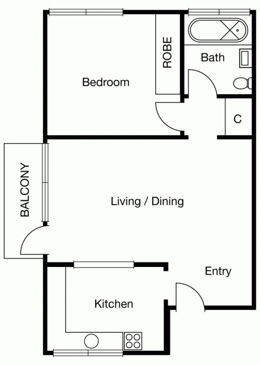 11/3 Gordon Street, FOOTSCRAY VIC 3011 - Floorplan