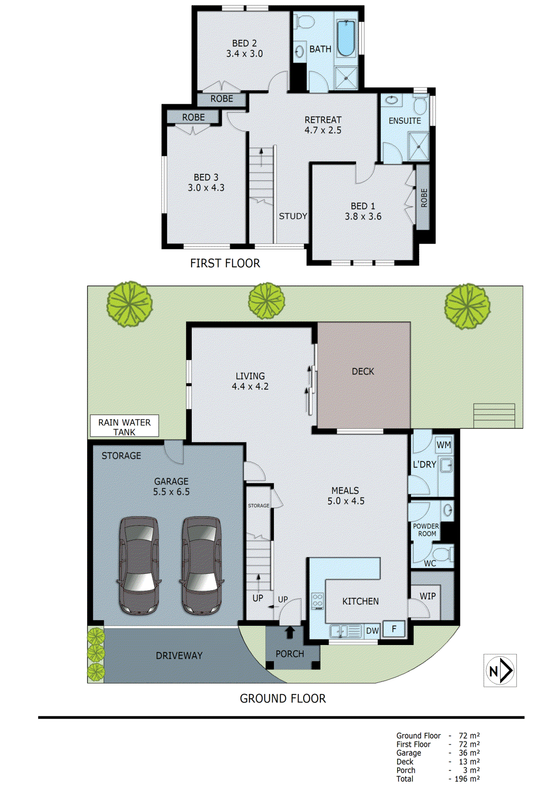 1/13 Lord Avenue, Dingley Village VIC 3172 - Floorplan