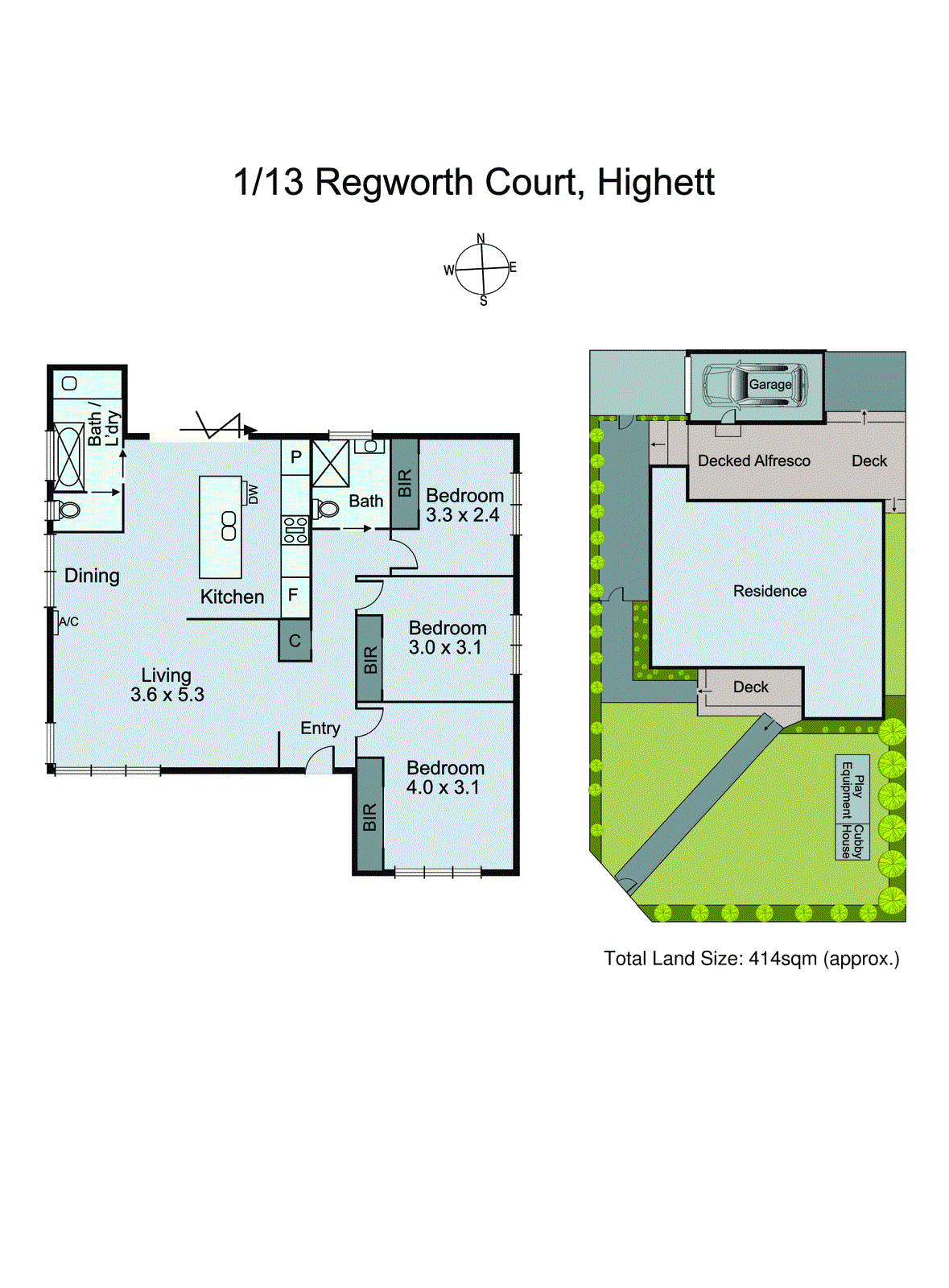 1/13 Regworth Court, Highett VIC 3190 - Floorplan