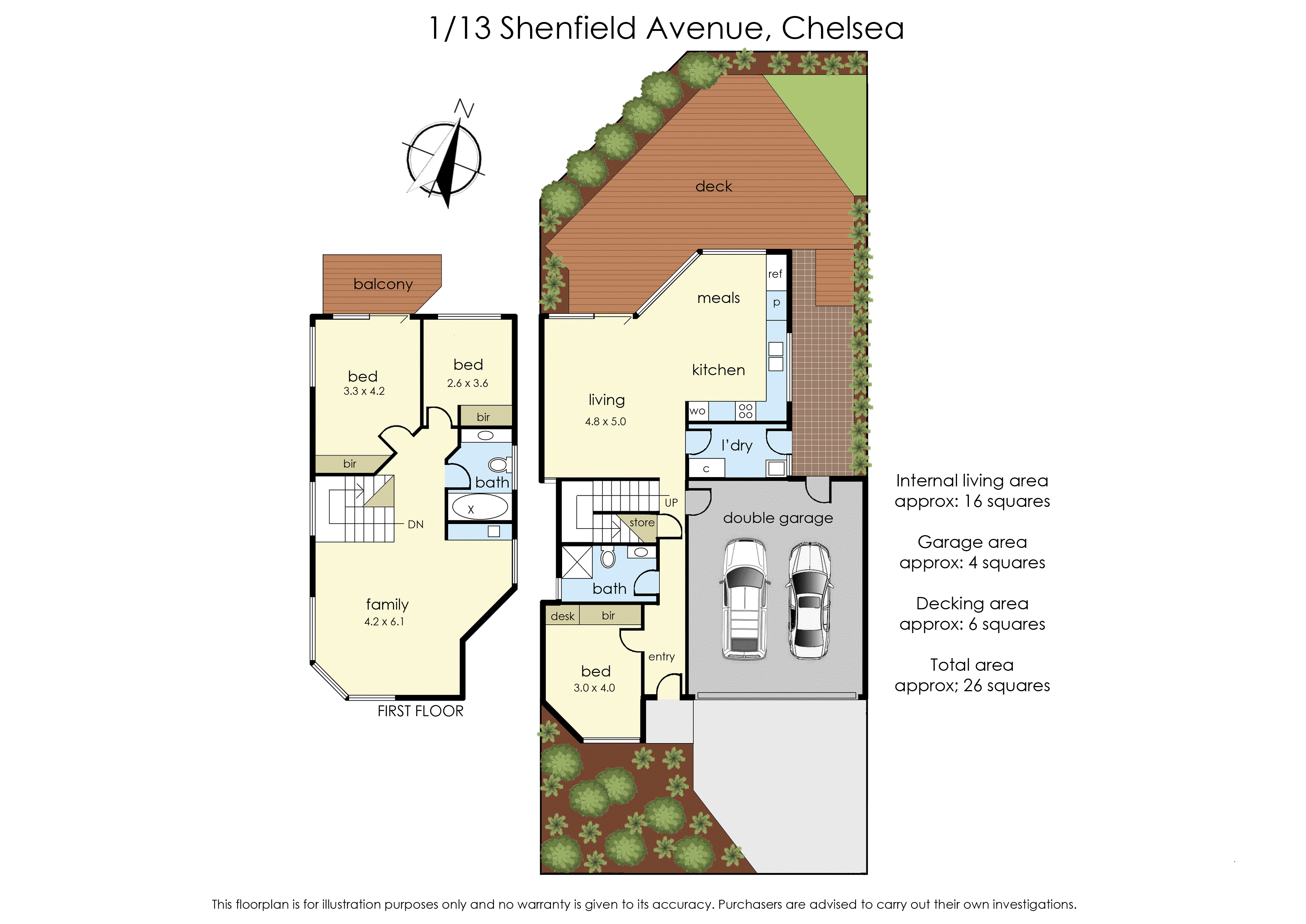 1/13 Shenfield Avenue, Chelsea VIC 3196 - Floorplan