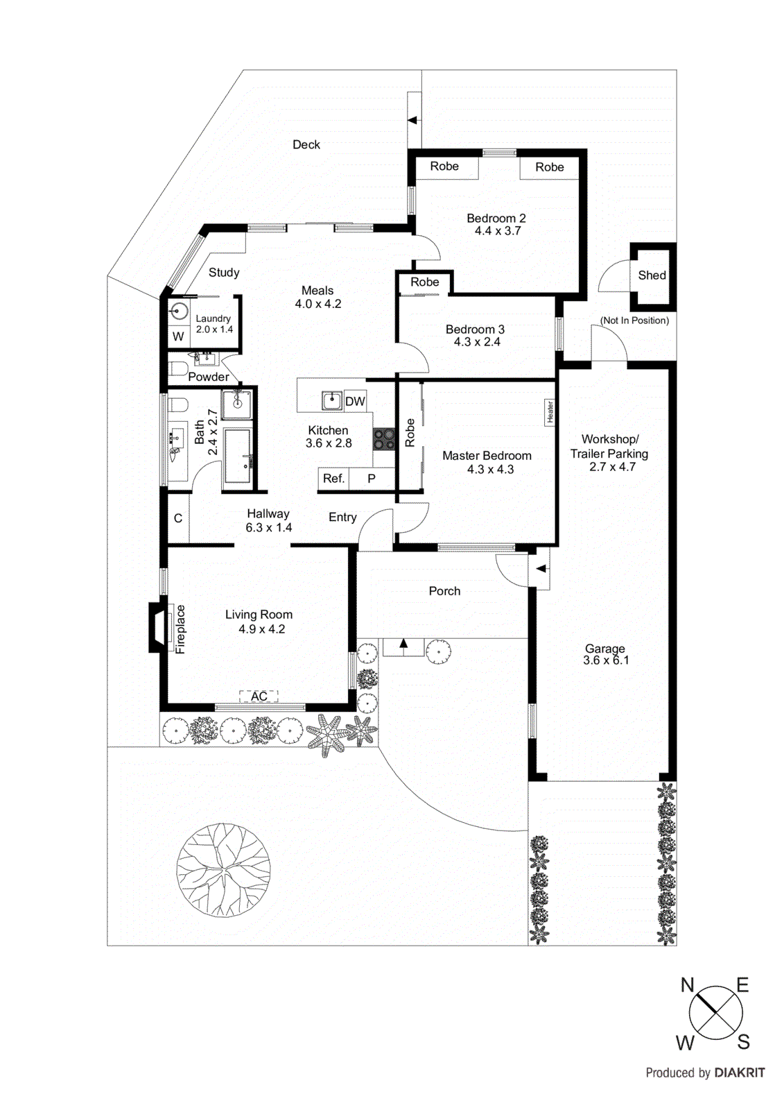 1/13 True Avenue, Carrum VIC 3197 - Floorplan