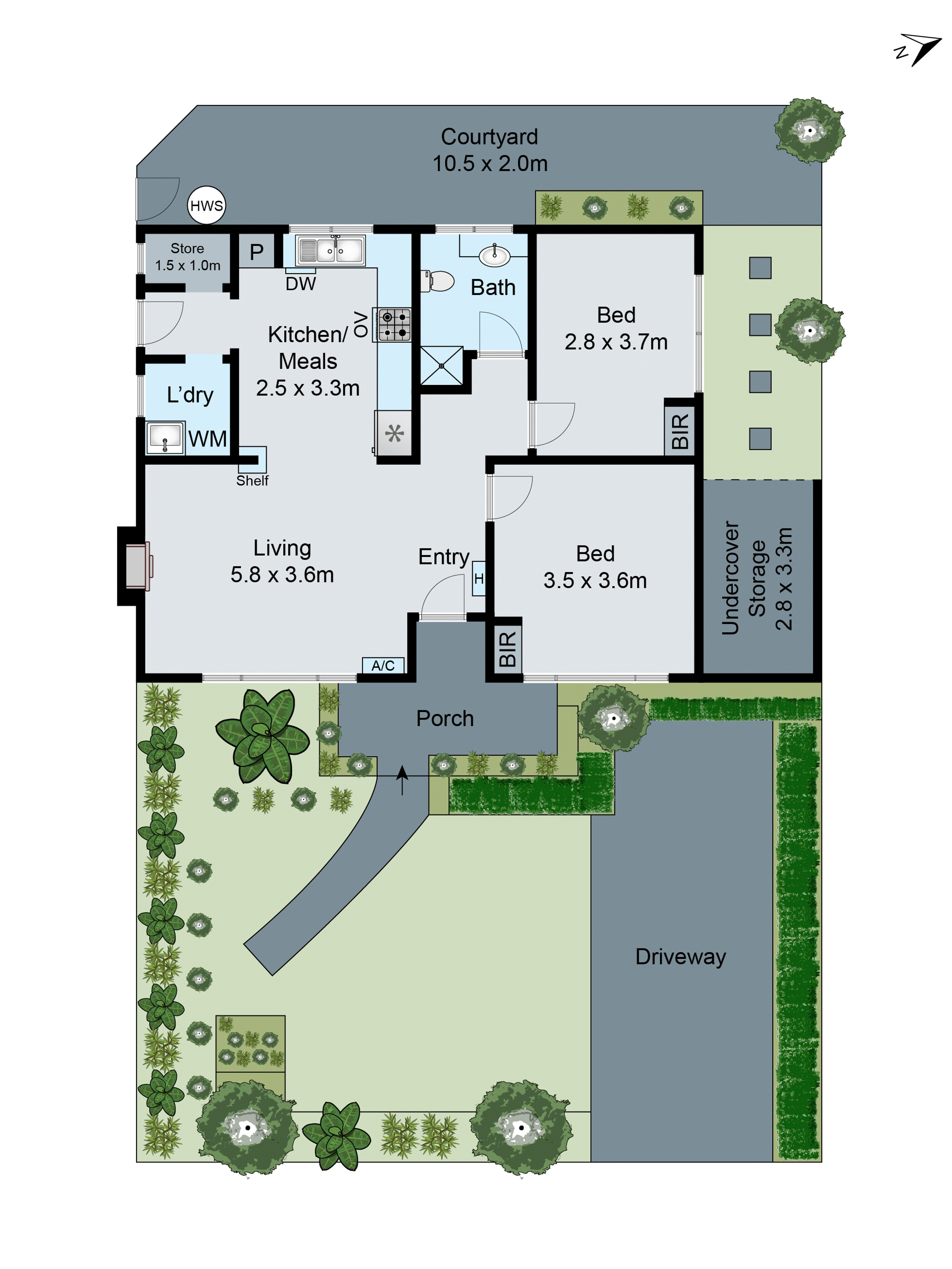 1/13 Vernal Road, Oakleigh South VIC 3167 - Floorplan