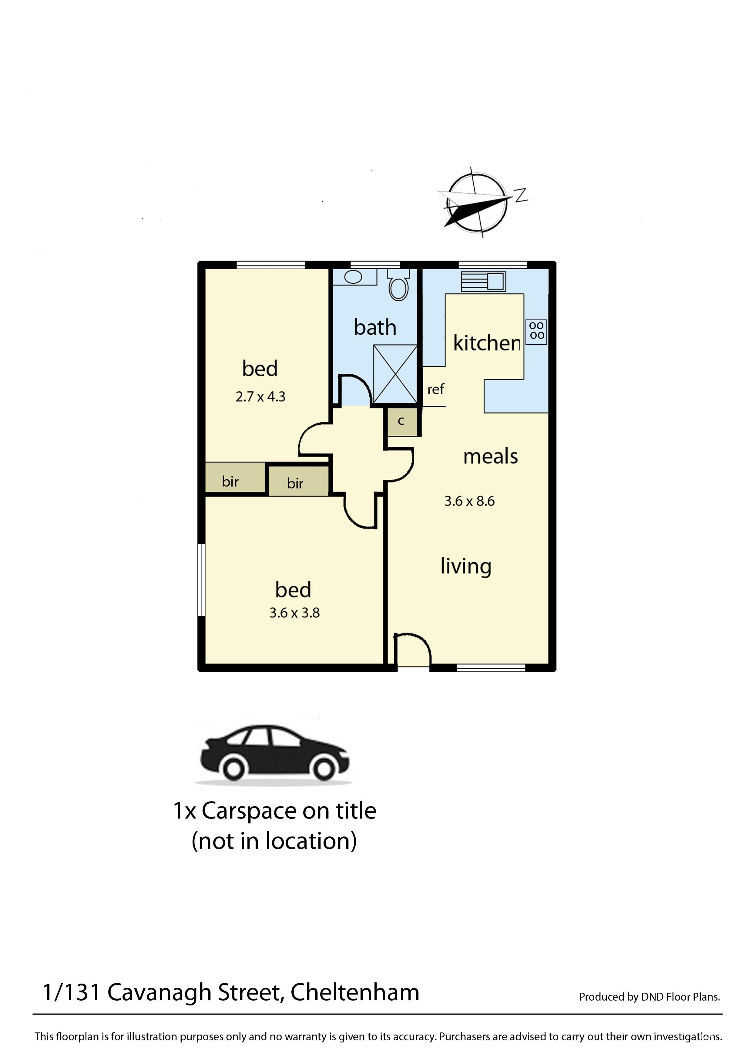 1/131-135 Cavanagh Street, CHELTENHAM VIC 3192 - Floorplan