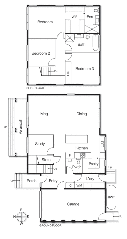 1/132 Highett Road, Highett VIC 3190 - Floorplan