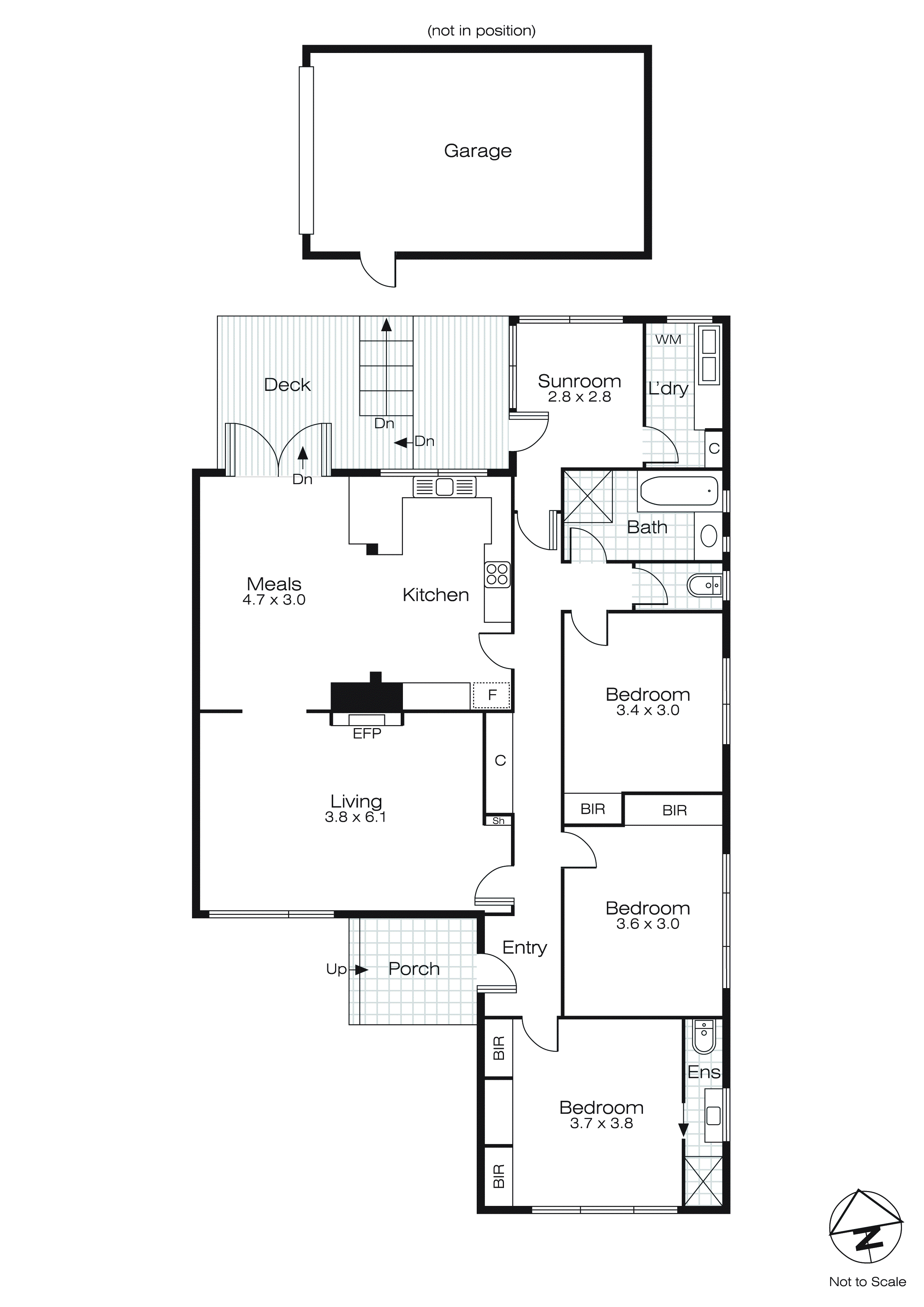 1/1338 Gregory Street, Lake Wendouree VIC 3350 - Floorplan