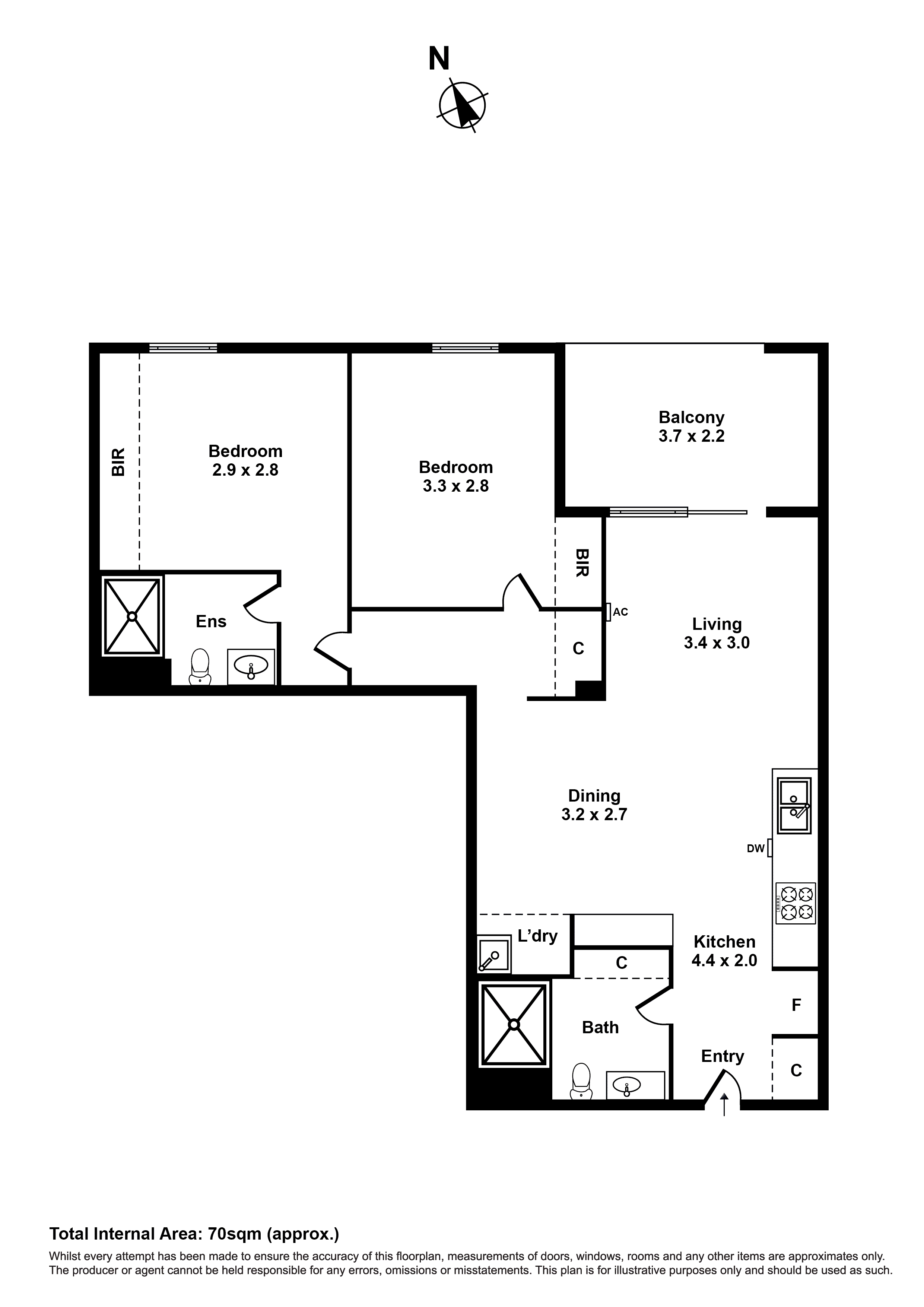 113/46 Fehon Street, Yarraville VIC 3013 - Floorplan