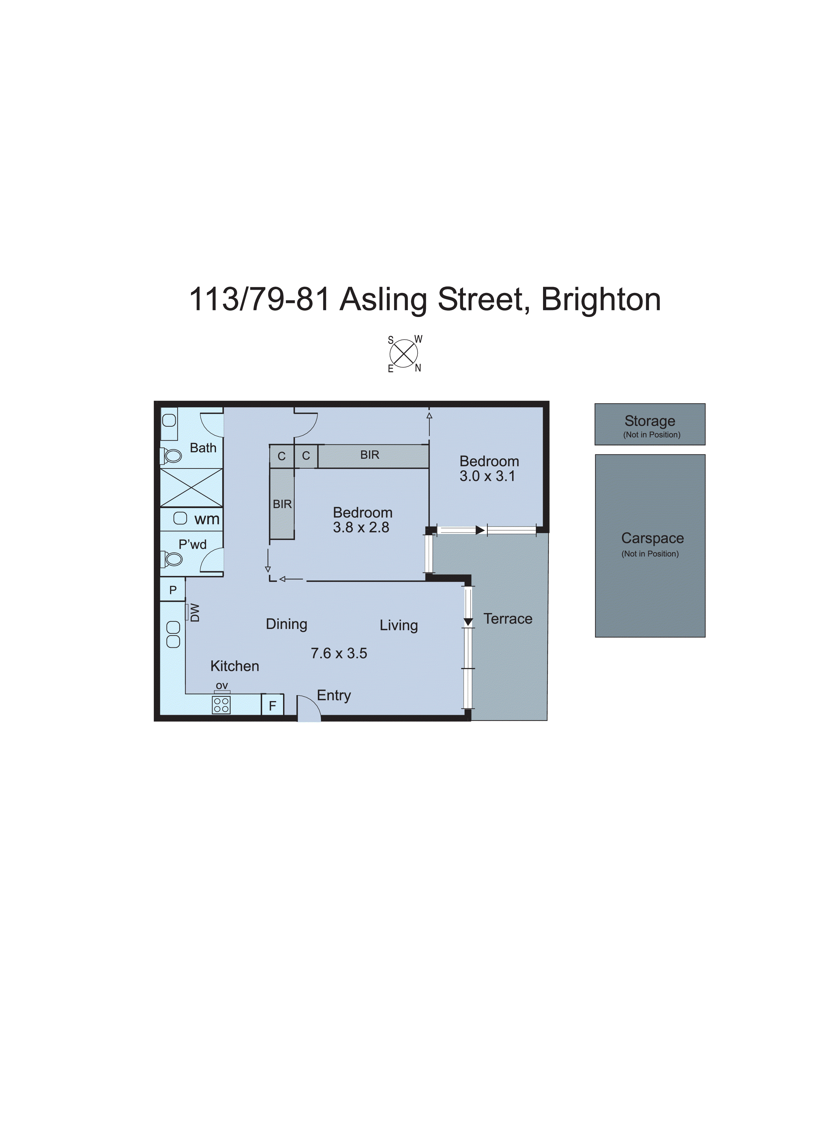 113/79 Asling Street, Brighton VIC 3186 - Floorplan