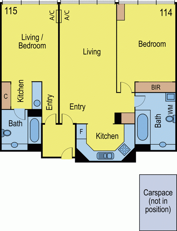 114 & 115/604 St Kilda Road, MELBOURNE VIC 3000 - Floorplan