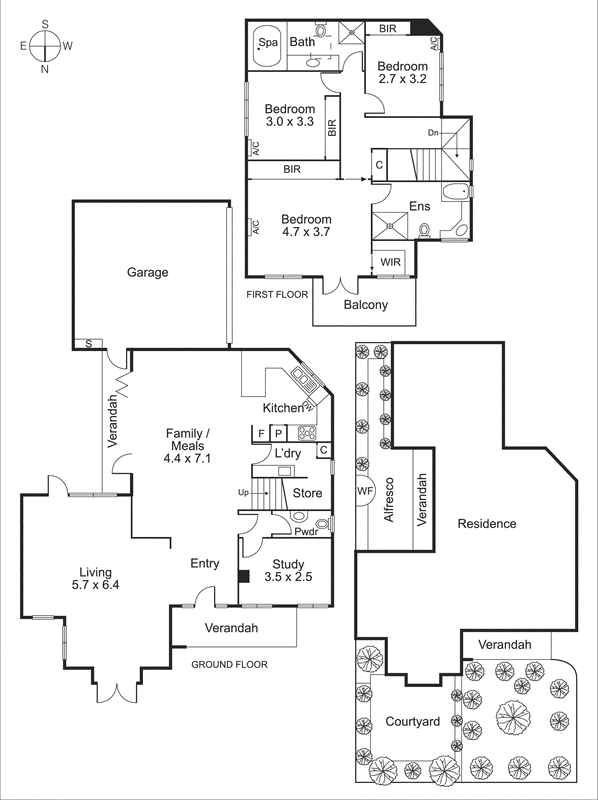 1/14 Bamfield Street, Sandringham VIC 3191 - Floorplan