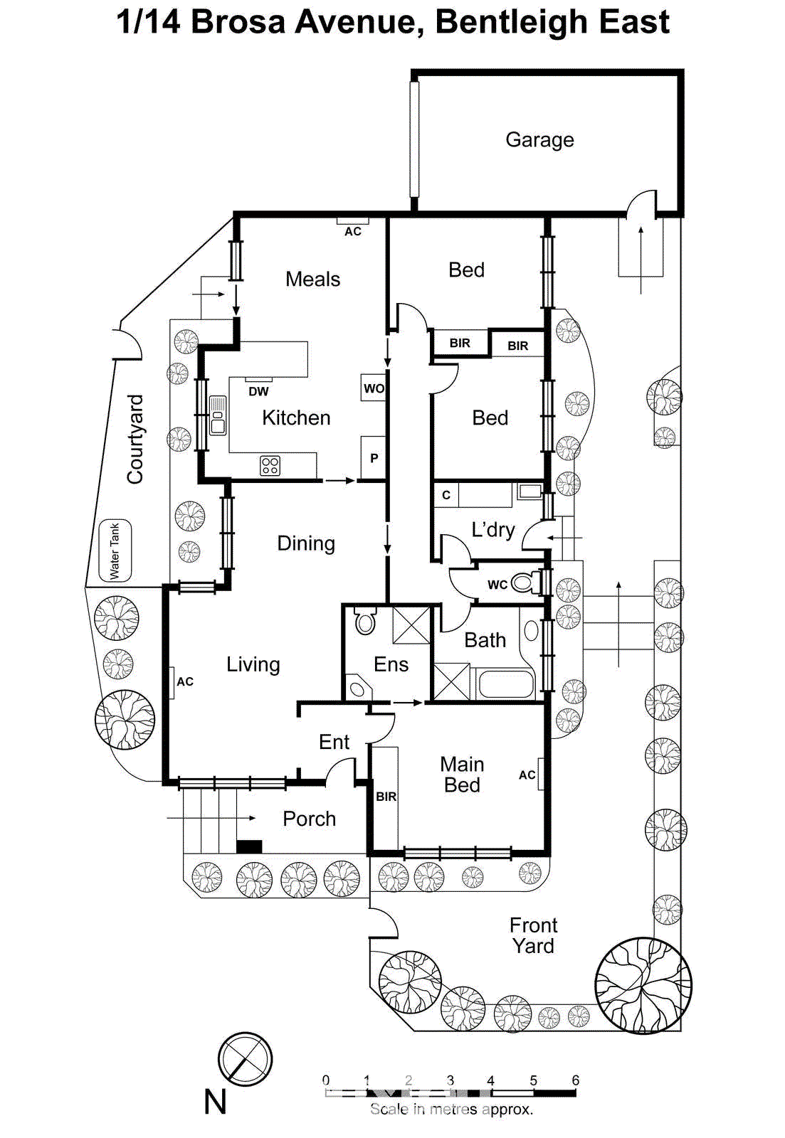 1/14 Brosa Avenue, Bentleigh East VIC 3165 - Floorplan