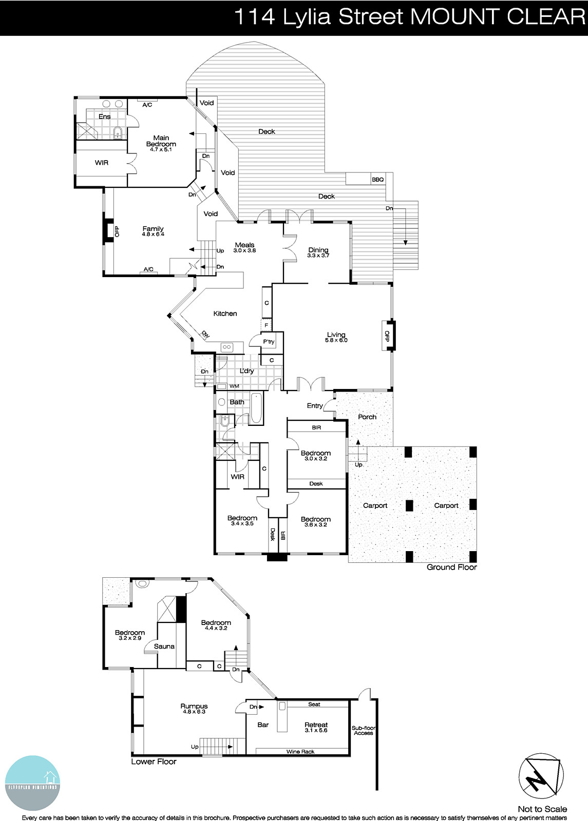 114 Lylia Avenue, Mount Clear VIC 3350 - Floorplan