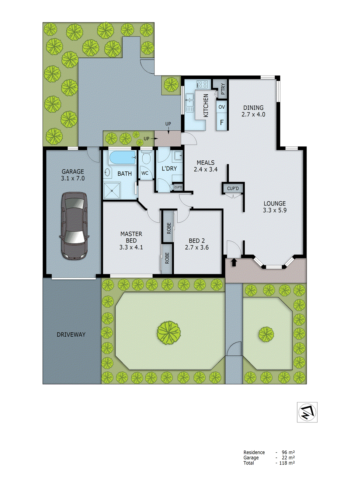 1/14 Marcus Road, Dingley Village VIC 3172 - Floorplan