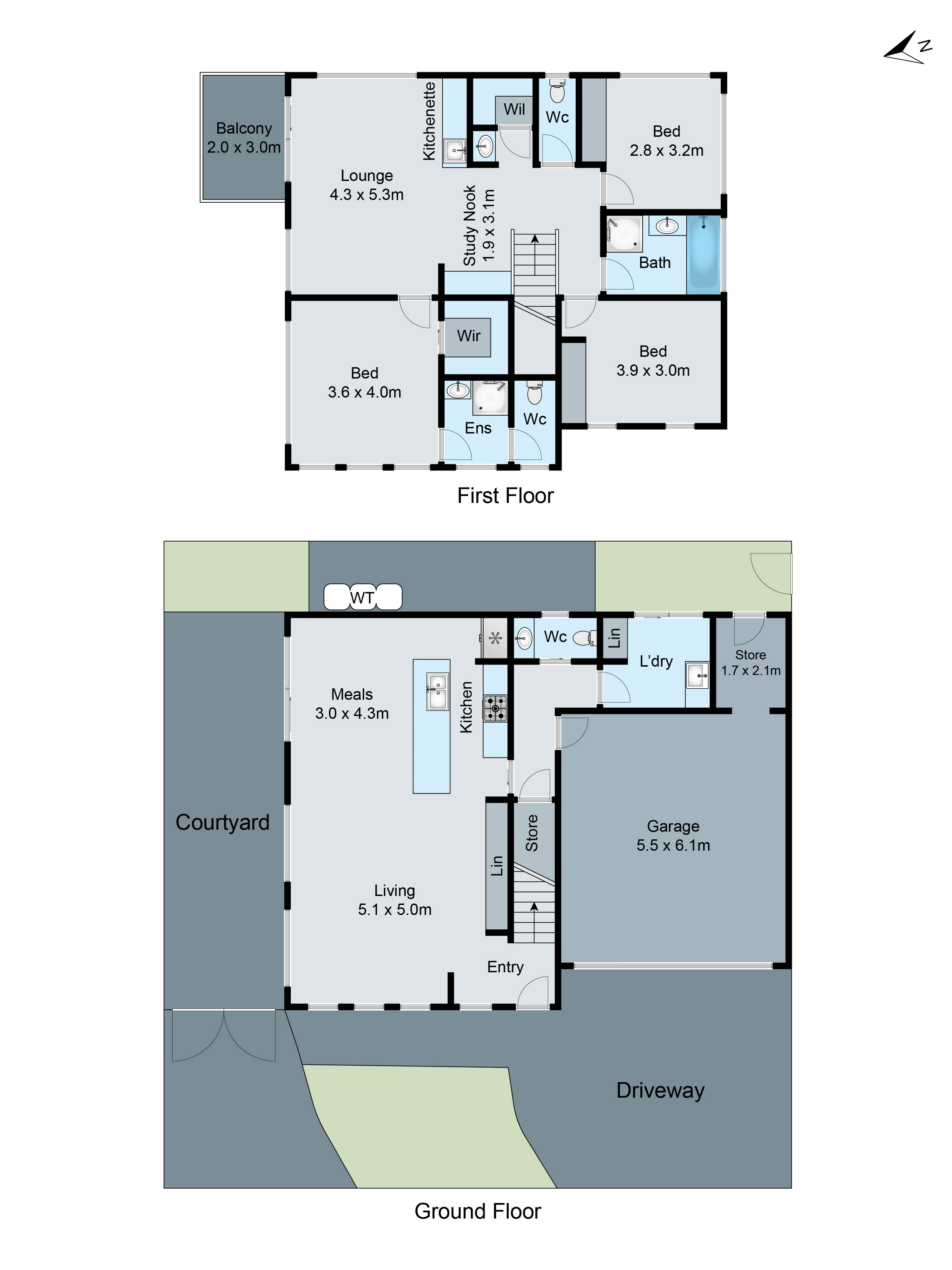 1/14 McNichol Street, Geelong West VIC 3218 - Floorplan