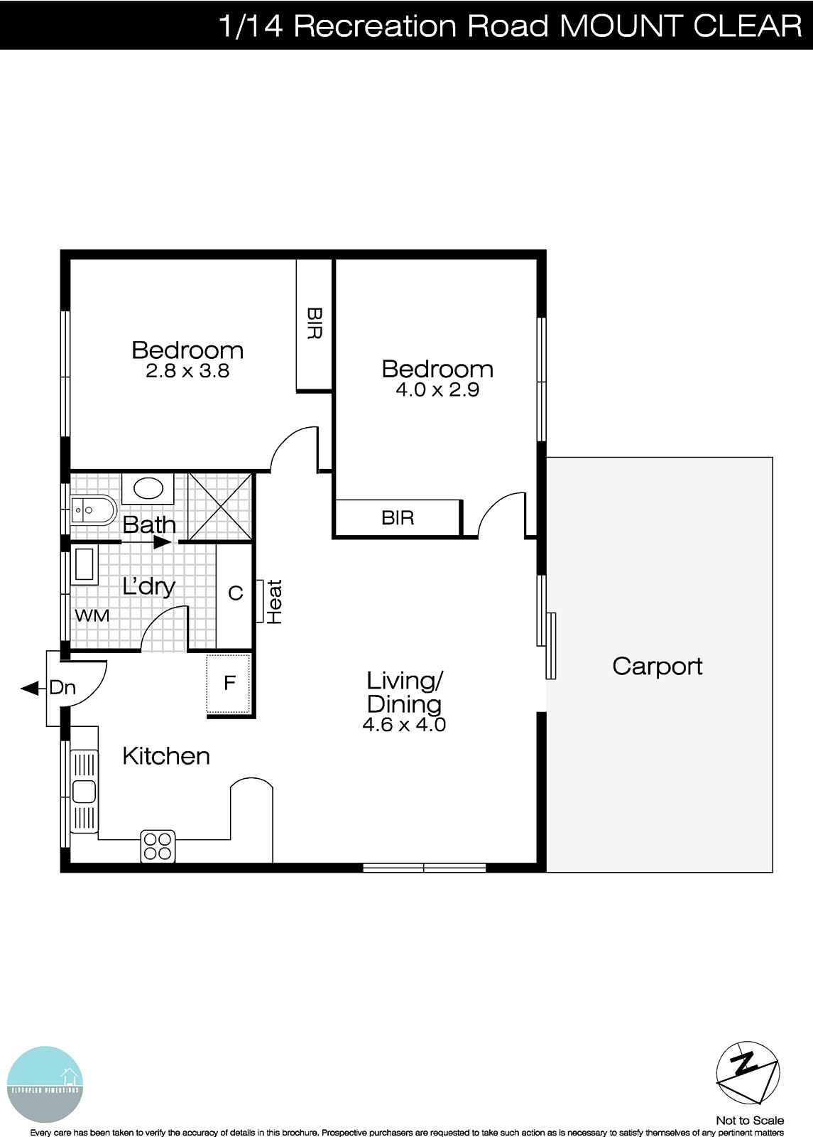 1/14 Recreation Road, Mount Clear VIC 3350 - Floorplan