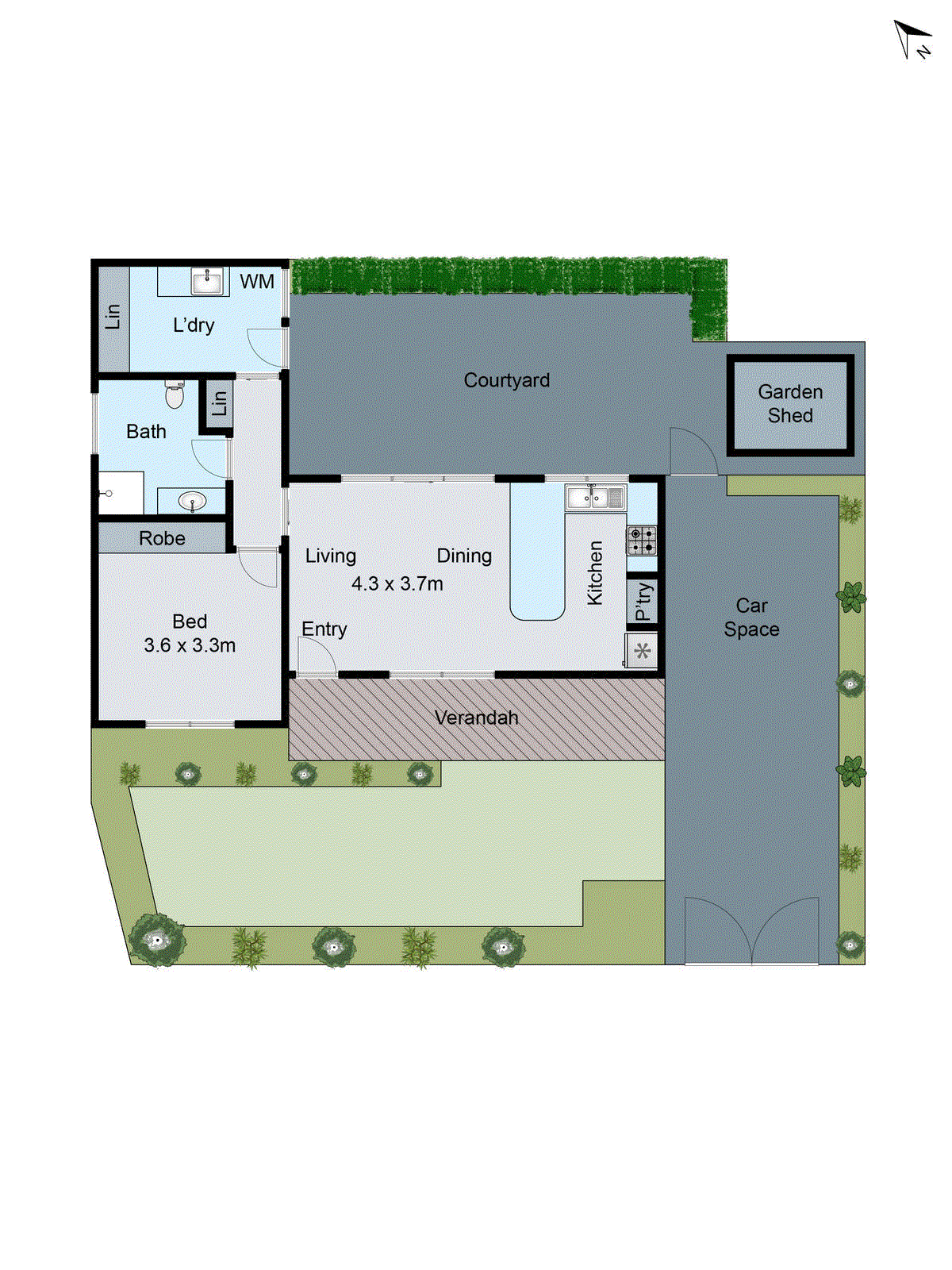 1/14 Regent Street, Belmont VIC 3216 - Floorplan