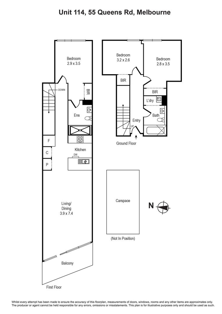 114/54-55 Queens Road, MELBOURNE VIC 3004 - Floorplan