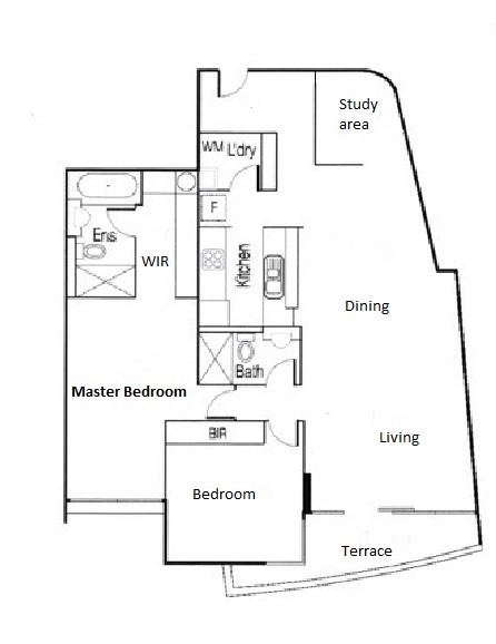 114E/85 Rouse Street, PORT MELBOURNE VIC 3207 - Floorplan