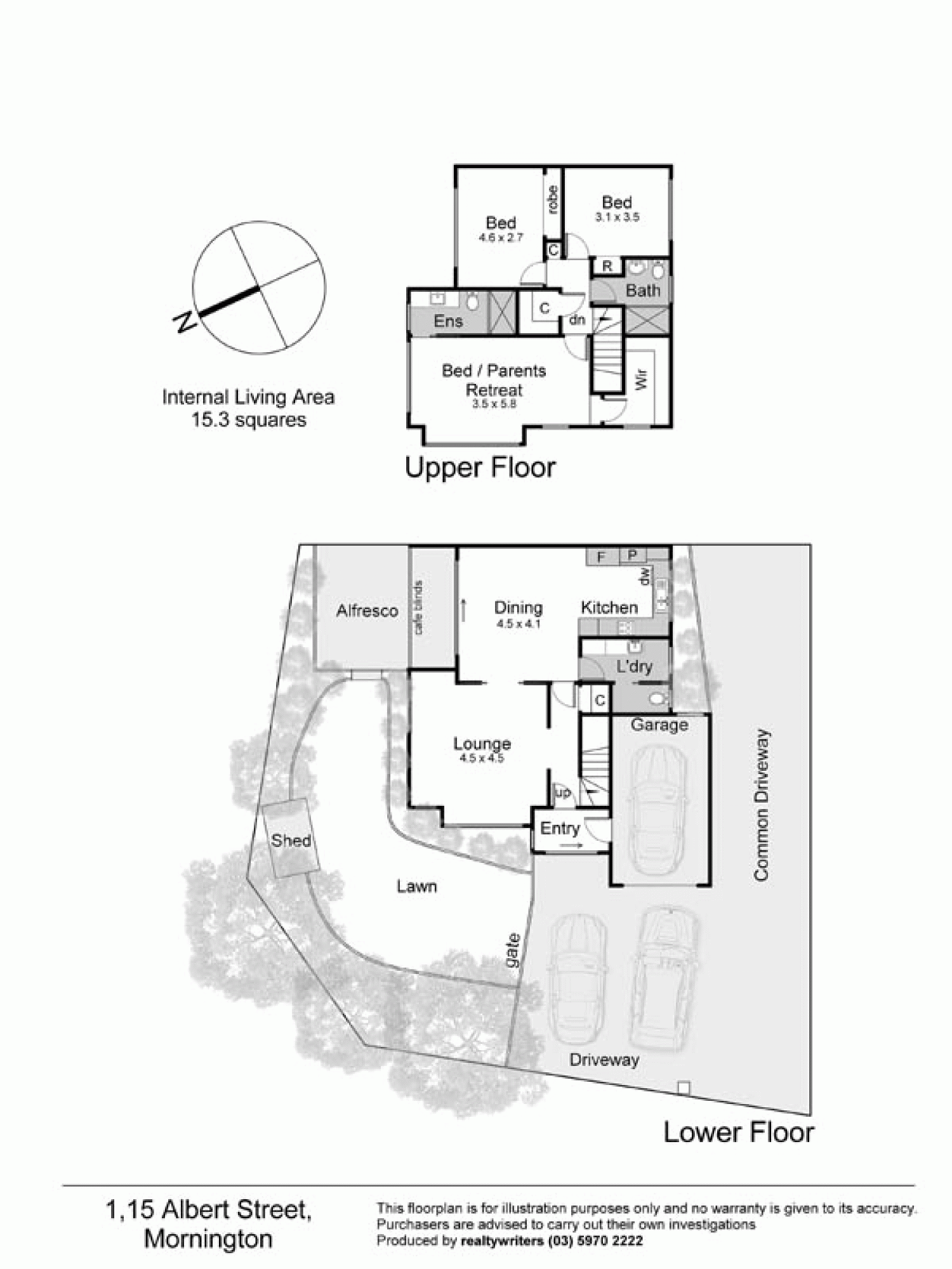1/15 Albert Street, MORNINGTON VIC 3931 - Floorplan