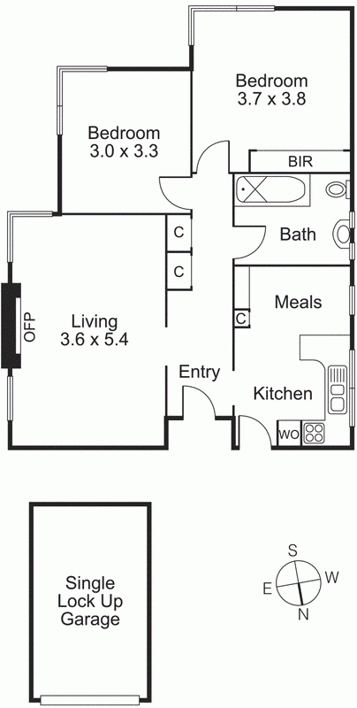 1/15 Clinton Street, BRIGHTON EAST VIC 3187 - Floorplan