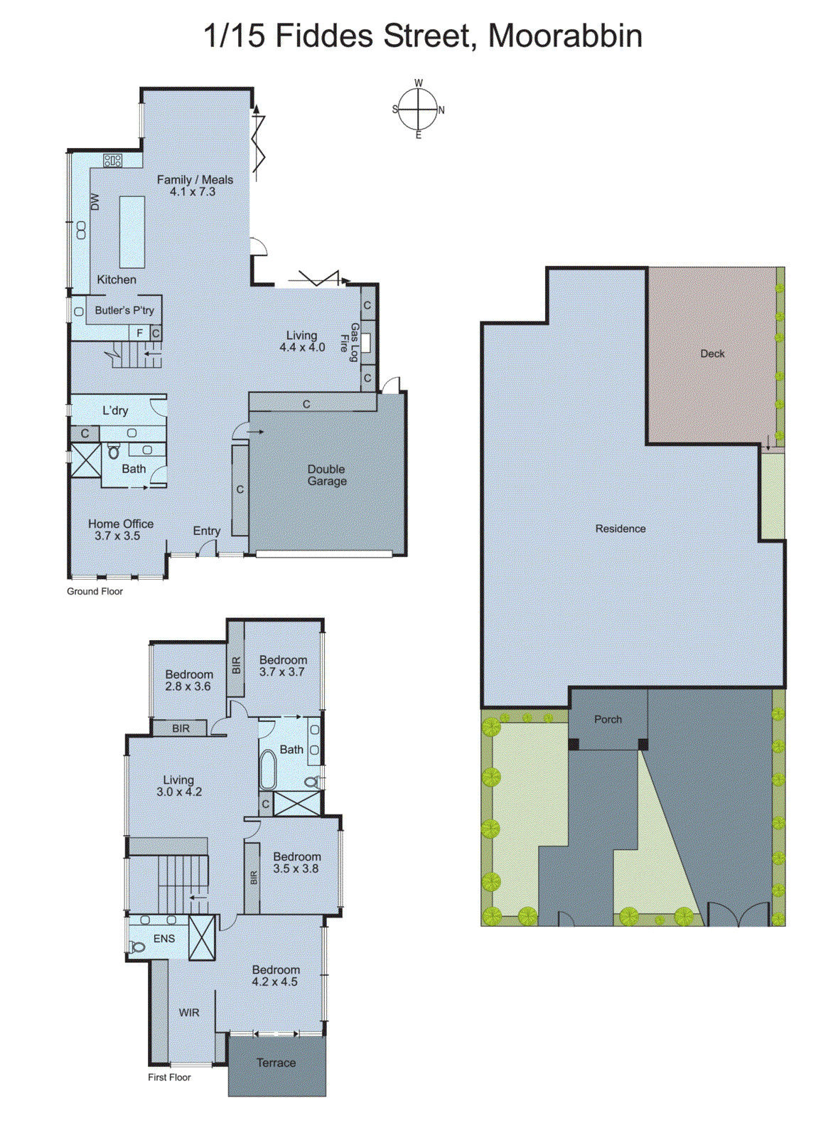 1/15 Fiddes Street, Moorabbin VIC 3189 - Floorplan