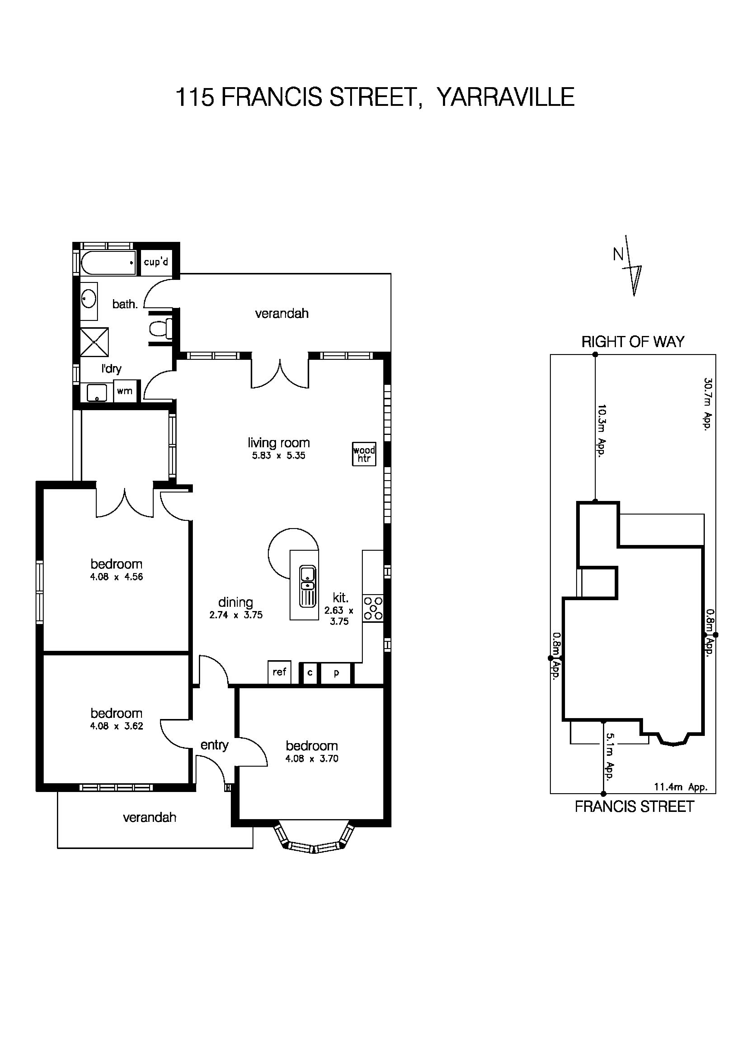 115 Francis Street, YARRAVILLE VIC 3013 - Floorplan