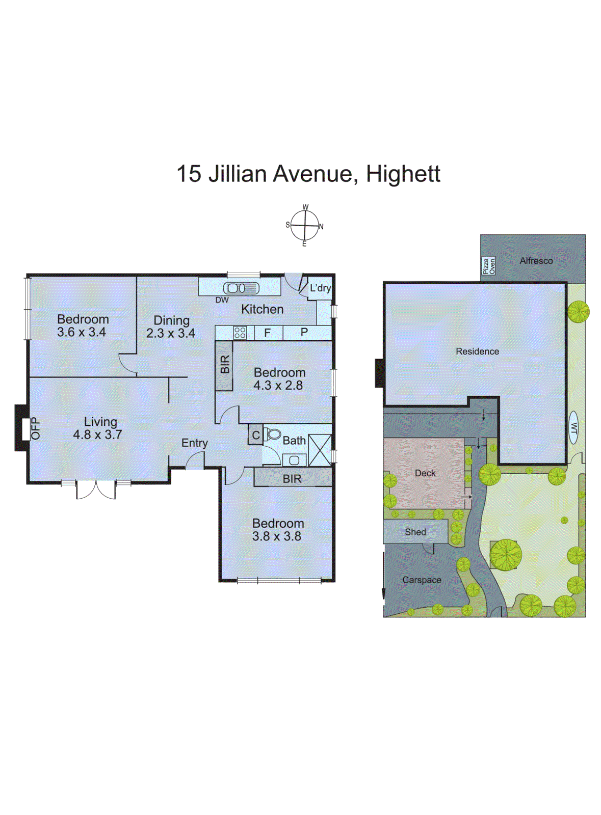 1/15 Jillian Avenue, Highett VIC 3190 - Floorplan