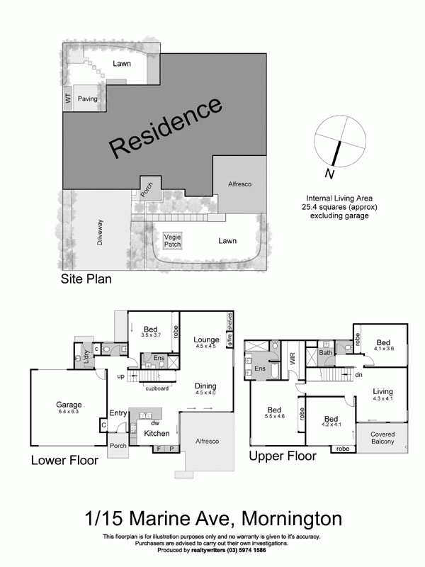 1/15 Marine Avenue, MORNINGTON VIC 3931 - Floorplan