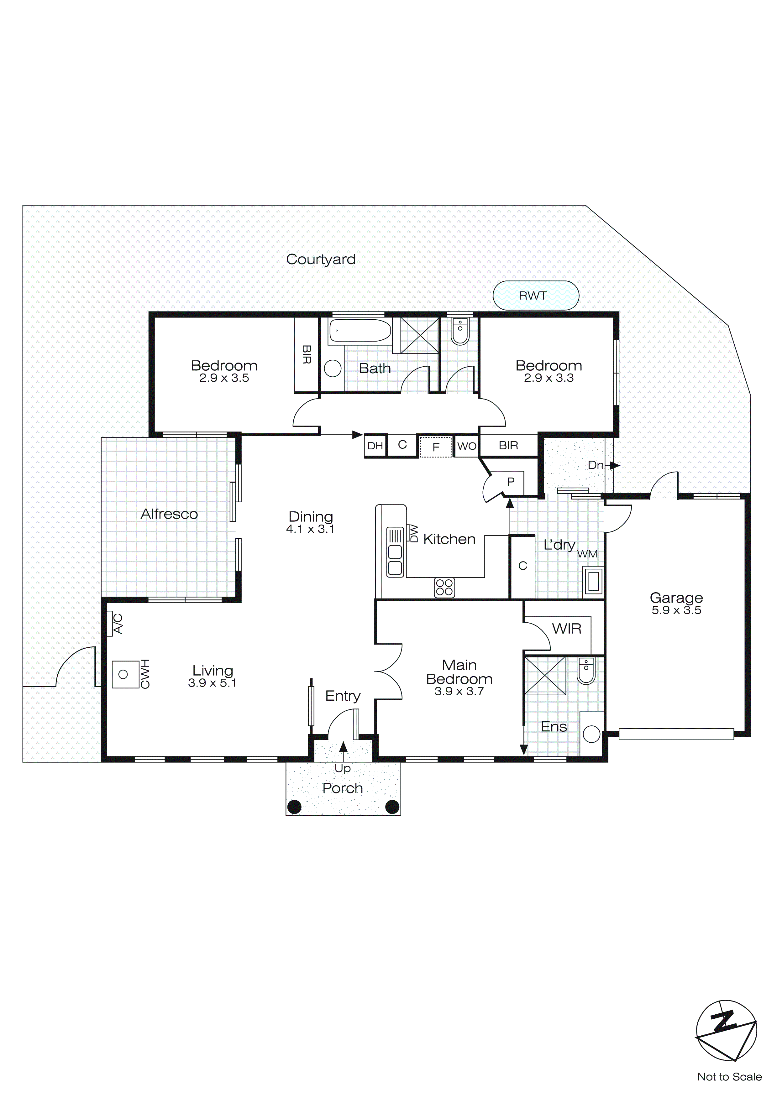 1/151 Bogong Avenue, Invermay Park VIC 3350 - Floorplan