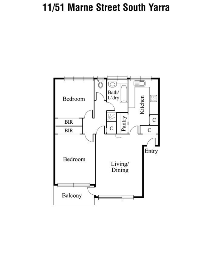 11/51 Marne Street, South Yarra VIC 3141 - Floorplan