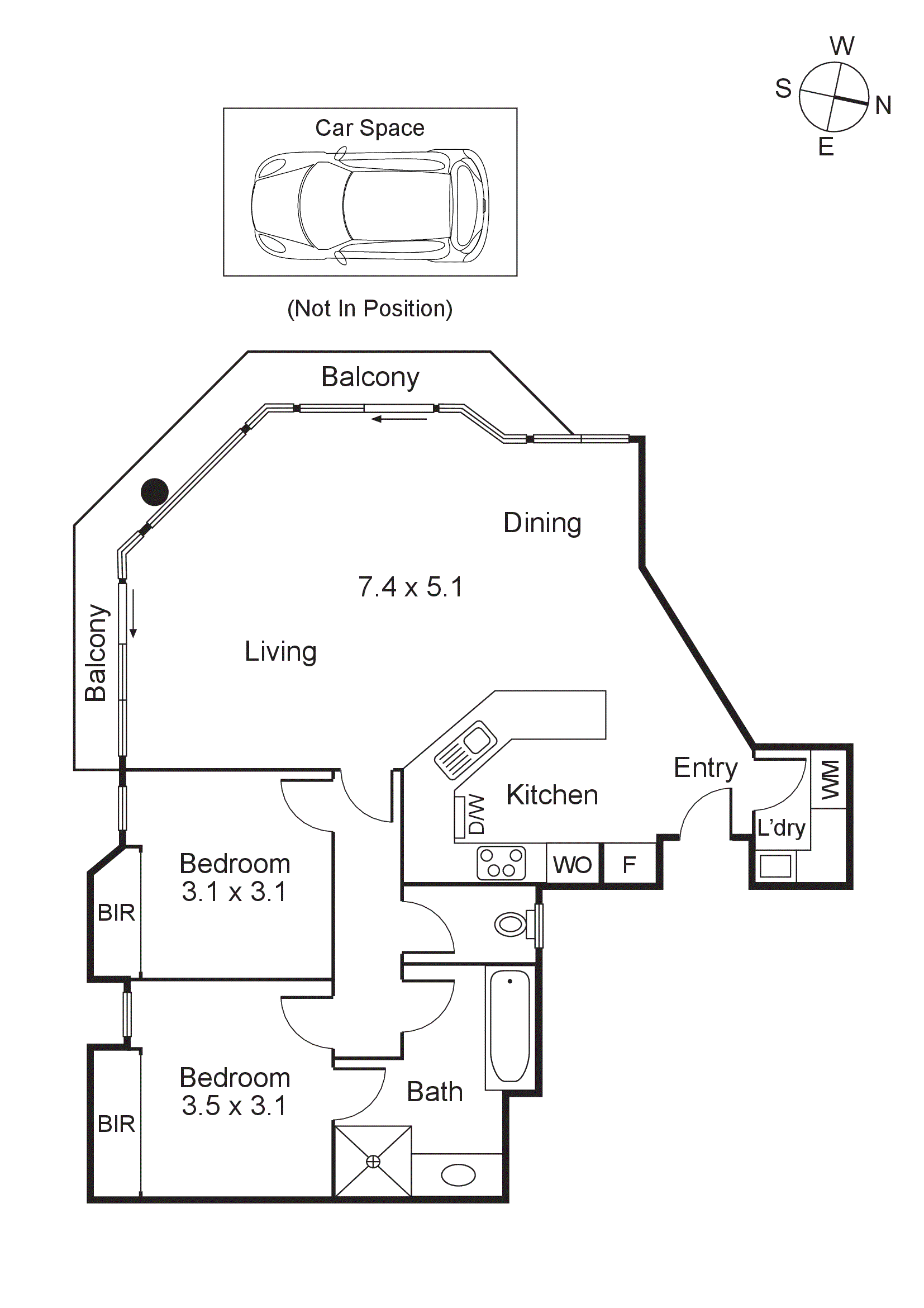 115/431 St Kilda Road, Melbourne VIC 3004 - Floorplan
