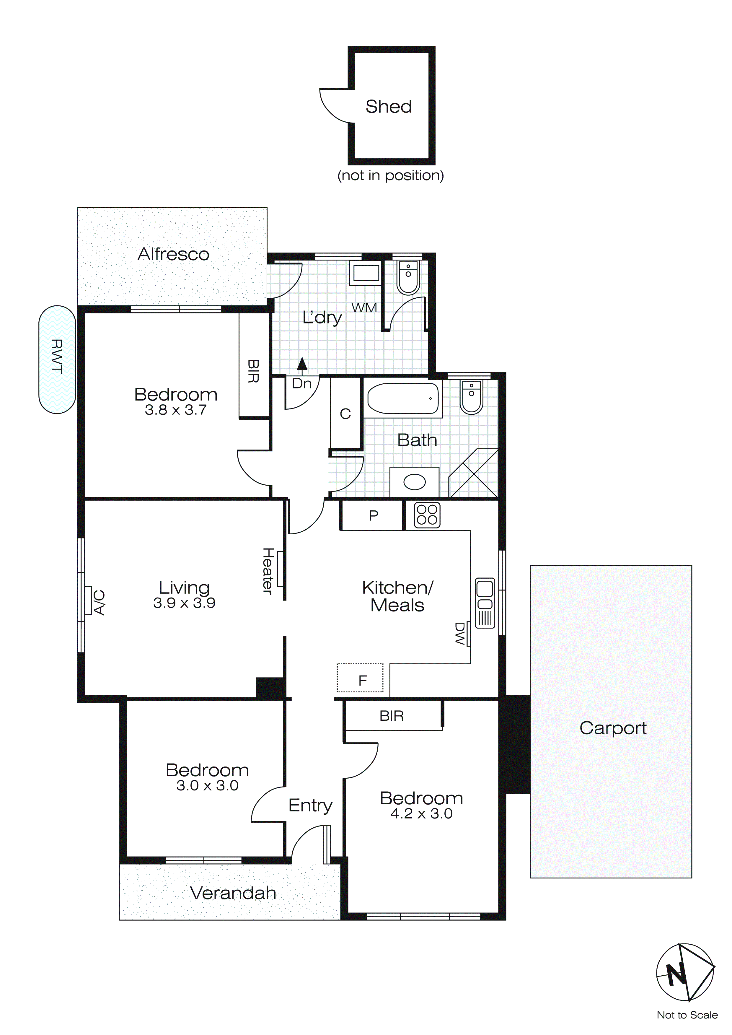 1/16 Alexandra Street, Sebastopol VIC 3356 - Floorplan