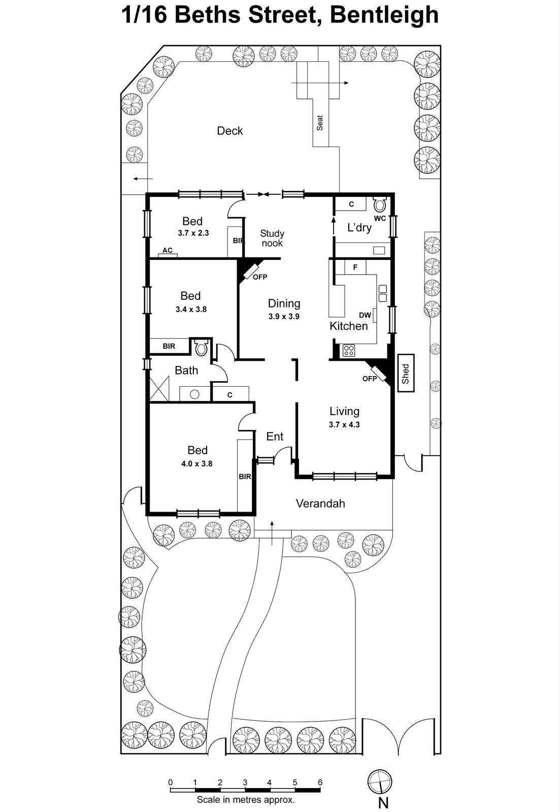 1/16 Beths Street, Bentleigh VIC 3204 - Floorplan