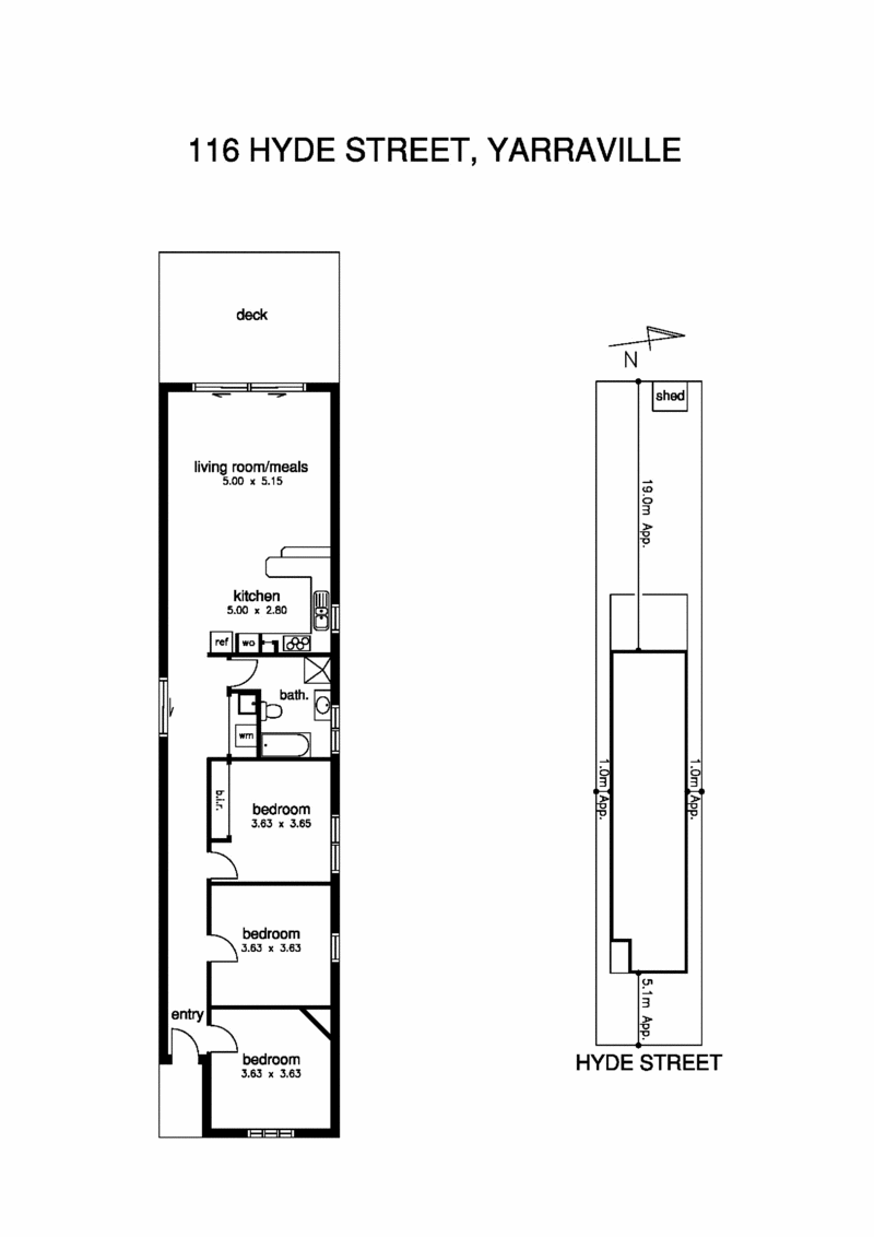 116 Hyde Street, YARRAVILLE VIC 3013 - Floorplan