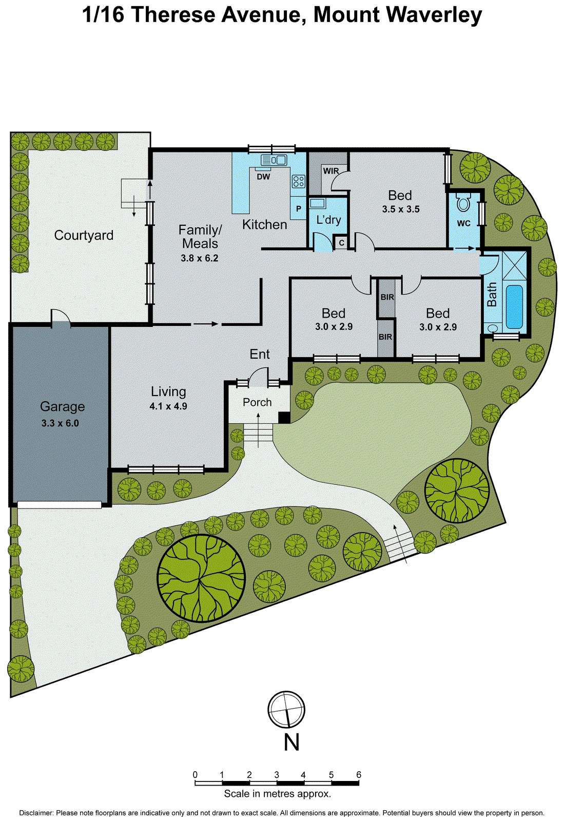 1/16 Therese Avenue, Mount Waverley VIC 3149 - Floorplan