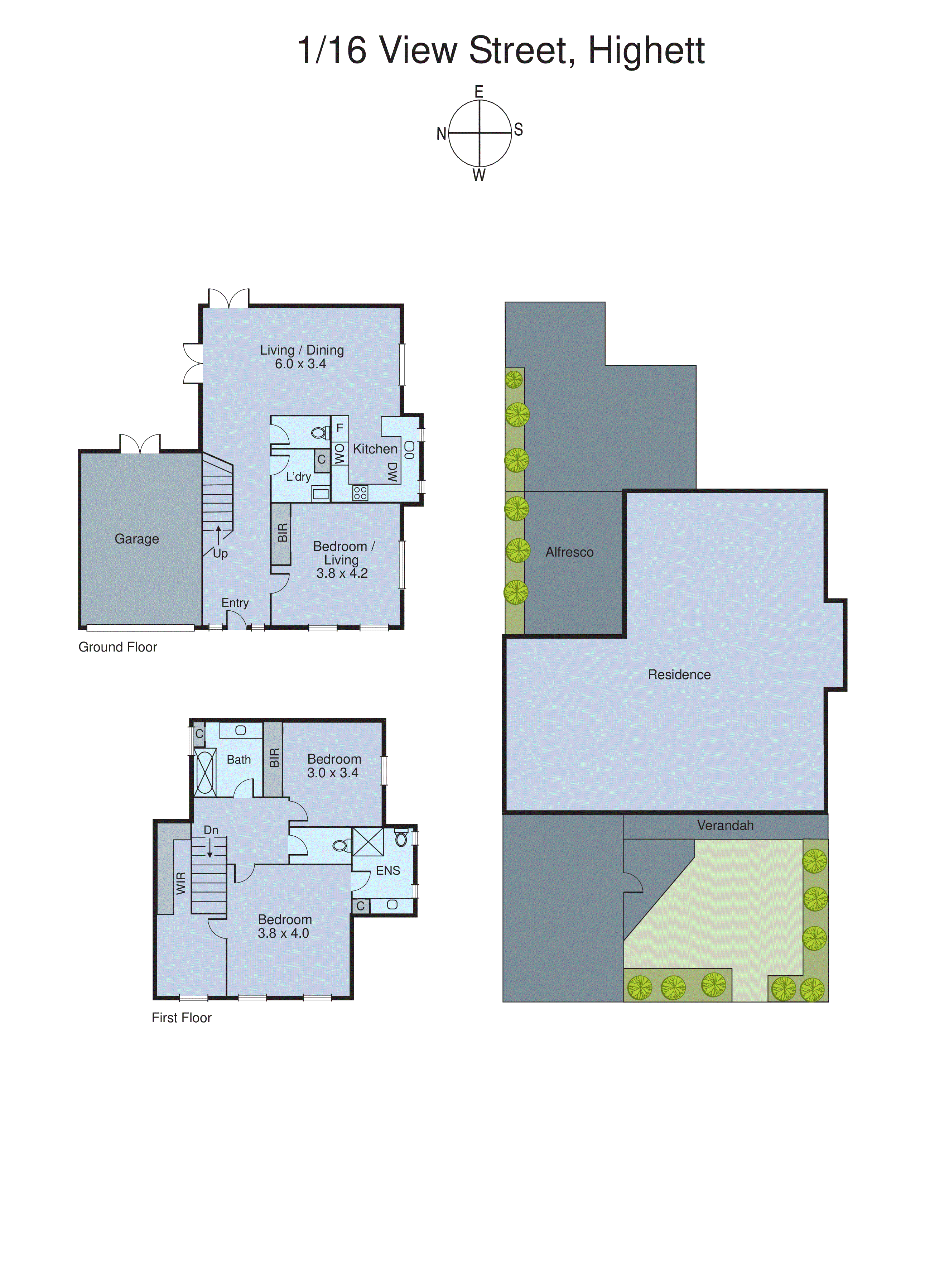 1/16 View Street, Highett VIC 3190 - Floorplan