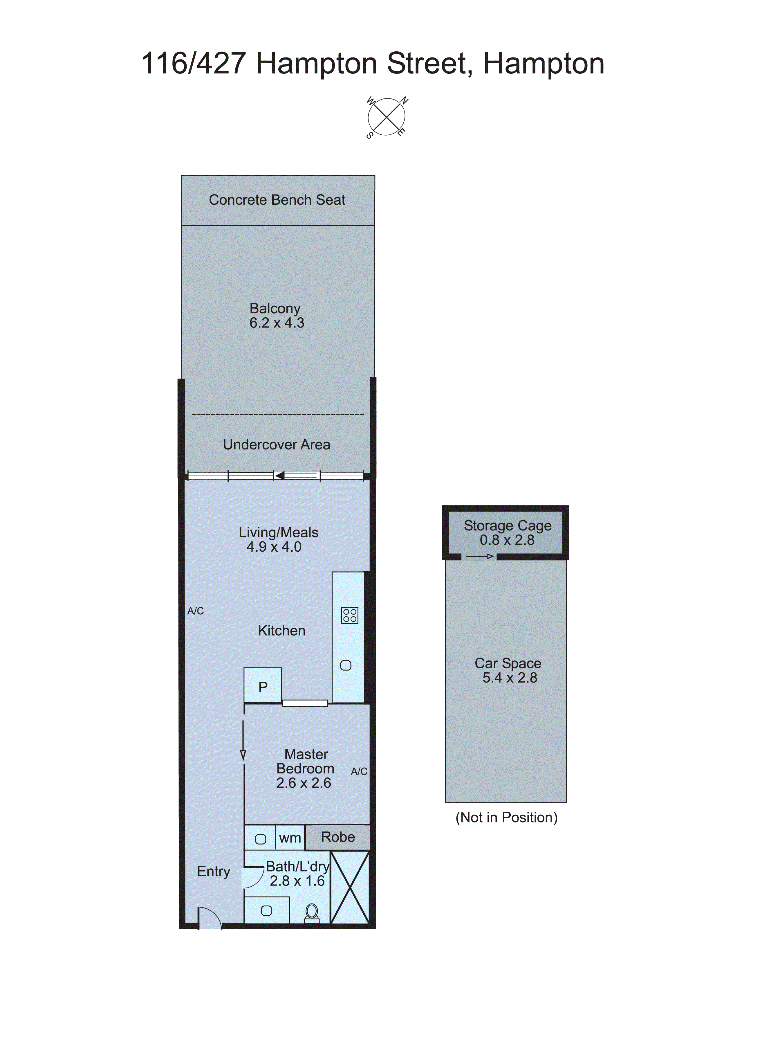 116/427 Hampton Street, Hampton VIC 3188 - Floorplan
