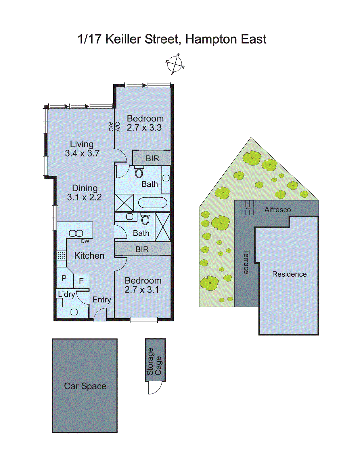 1/17 Keiller Street, Hampton East VIC 3188 - Floorplan