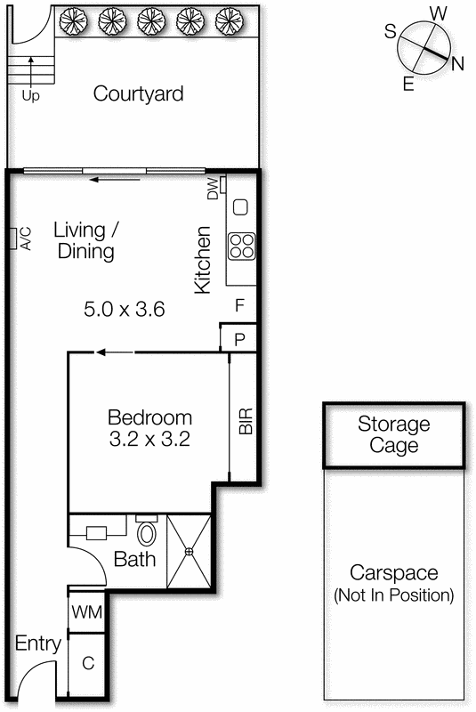 1/17 Robe Street, St Kilda VIC 3182 - Floorplan