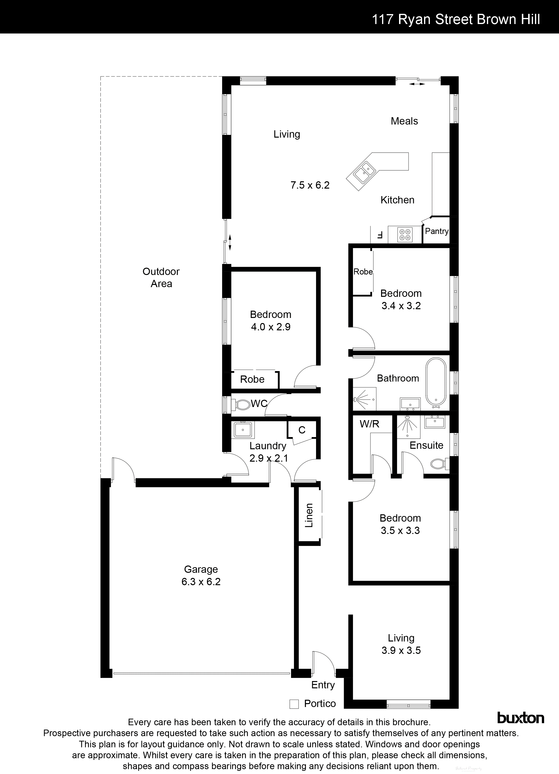 117 Ryan Street, Brown Hill VIC 3350 - Floorplan