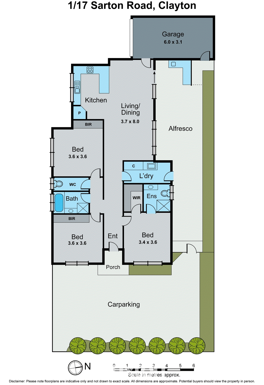 1/17 Sarton Road, Clayton VIC 3168 - Floorplan