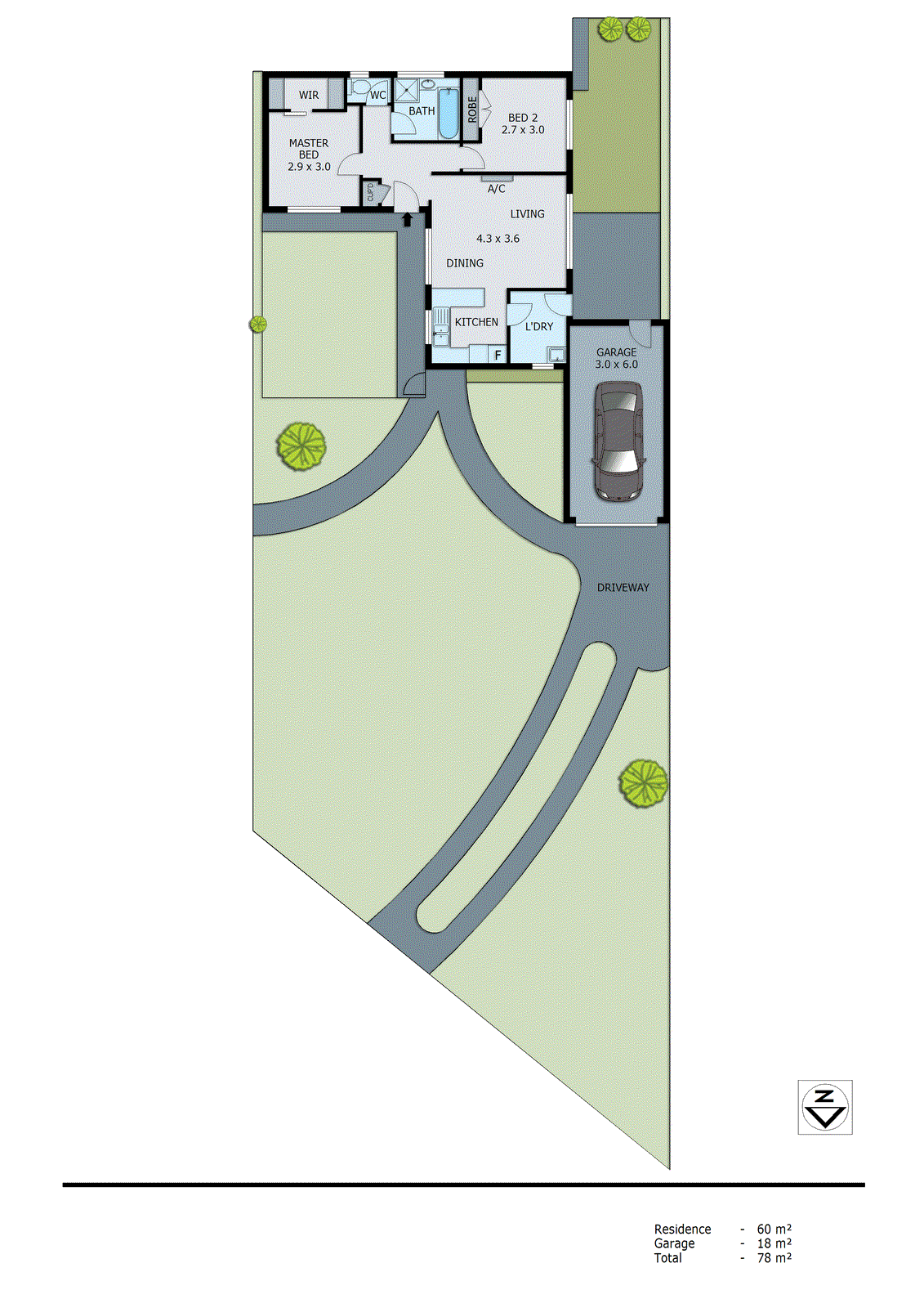 1/174 Centre Dandenong Road, Dingley Village VIC 3172 - Floorplan