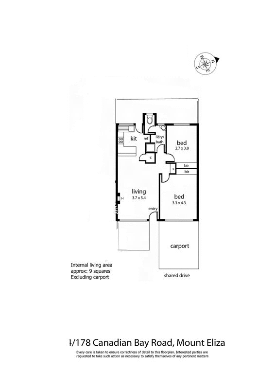 1/178 Canadian Bay Road, MOUNT ELIZA VIC 3930 - Floorplan